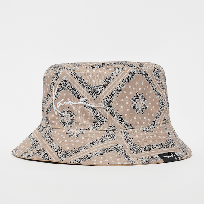 Karl Kani Signature Paisley Riversible Bucket Hat beige 19234 4