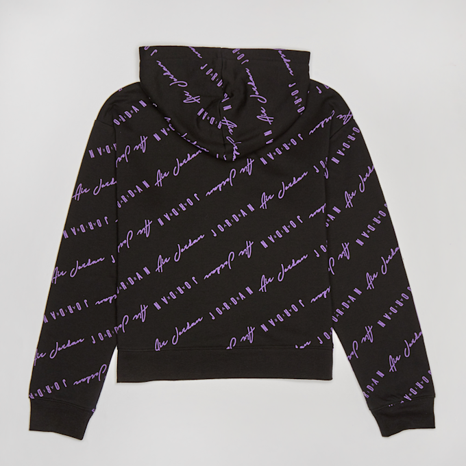 Jordan JUNIOR ESSENTIALS AOP PULLOVER HOODIE black noir 19596 2
