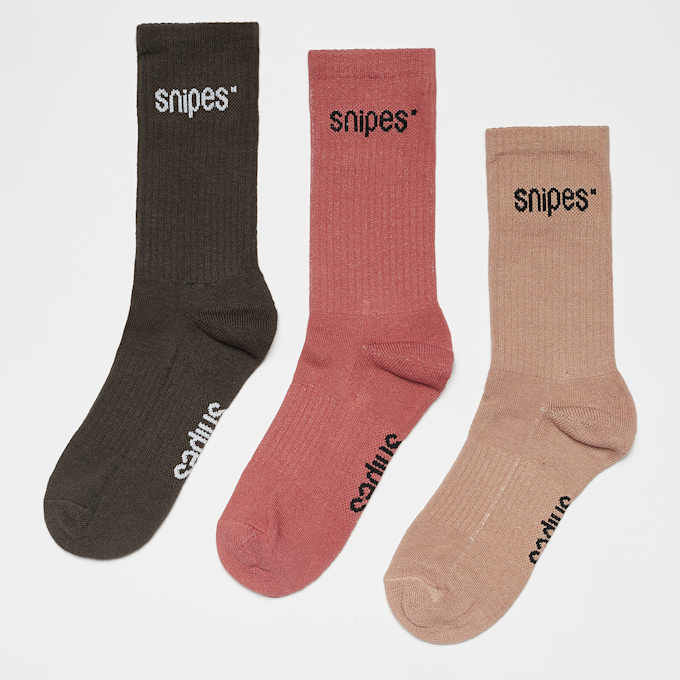 SNIPES 3 PACK - Bold Logo Essential Crew Socks multicolore 20358 1