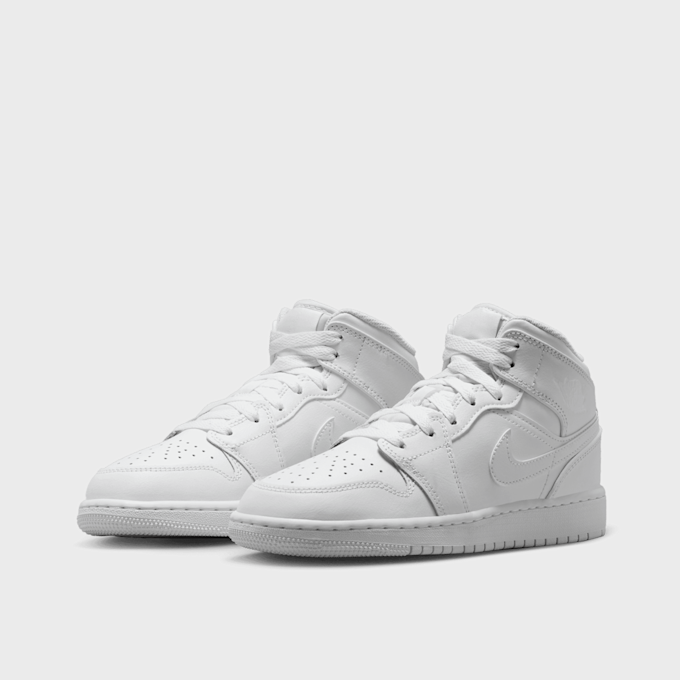 Jordan Air Jordan 1 Mid (GS) blanc 20872 4