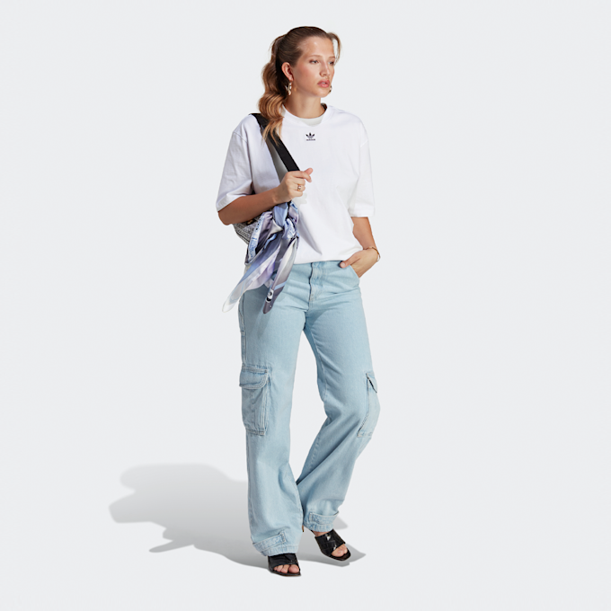 adidas Originals adicolor Oversized T-Shirt blanc 21860 4