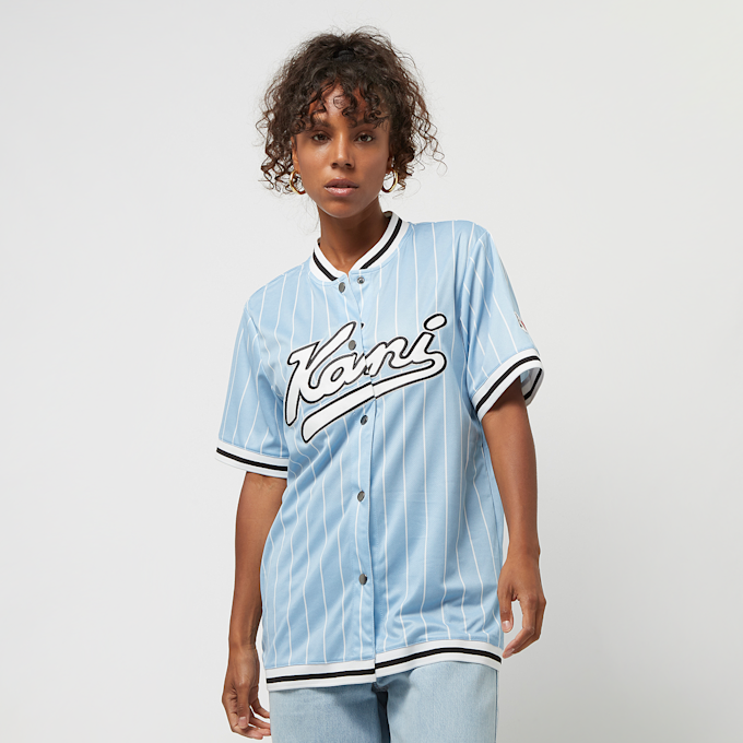 Karl Kani Varsity Pinstripe Baseball Shirt niebieski 22219 1