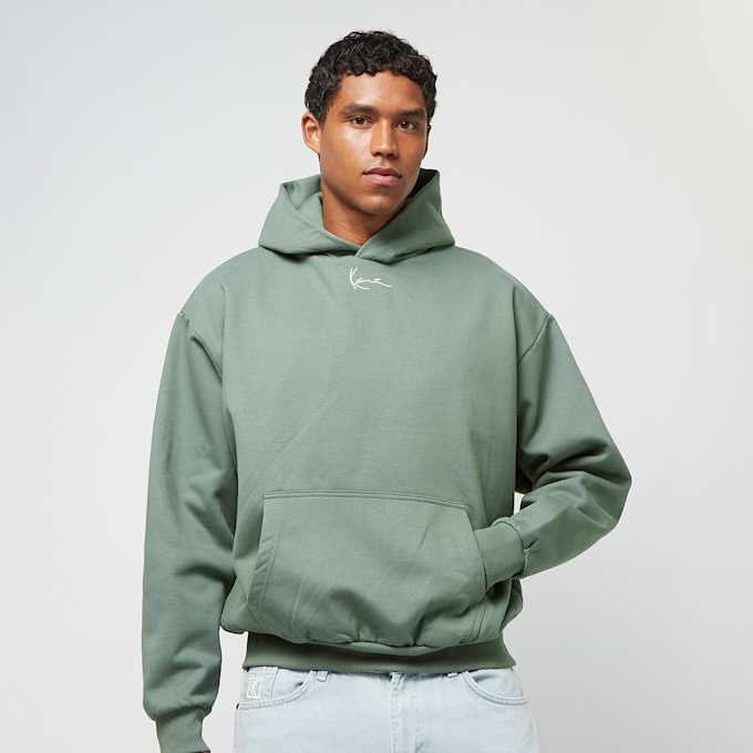 Karl Kani Small Signature Oversized Heavy Sweat Hoodie verde 19786 1