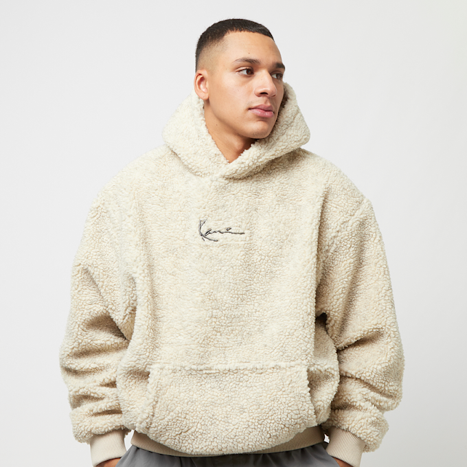 Karl Kani Metal Signature Teddy Os Hoodie blanc 19789 1