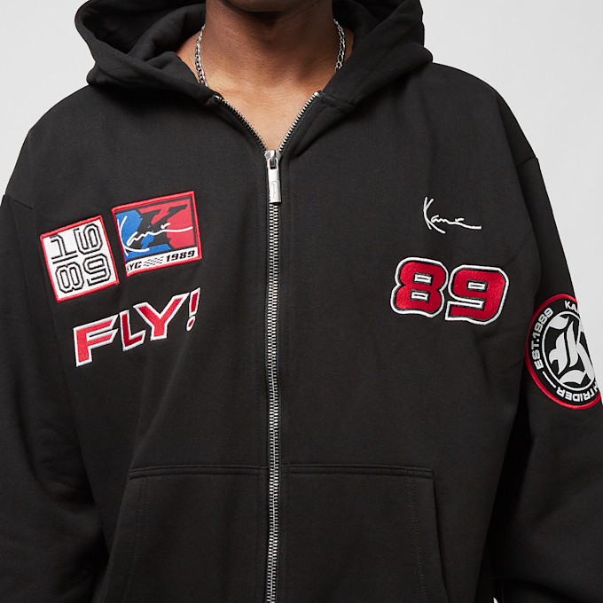 Karl Kani Chest Signature Patch Os Zip Hoodie schwarz 19804 3