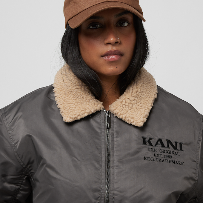Karl Kani Chest Retro Bomber Jacket grigio 19864 3