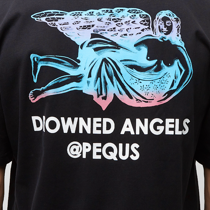 PEQUS Angel Graphic T- Shirt schwarz 25732 5
