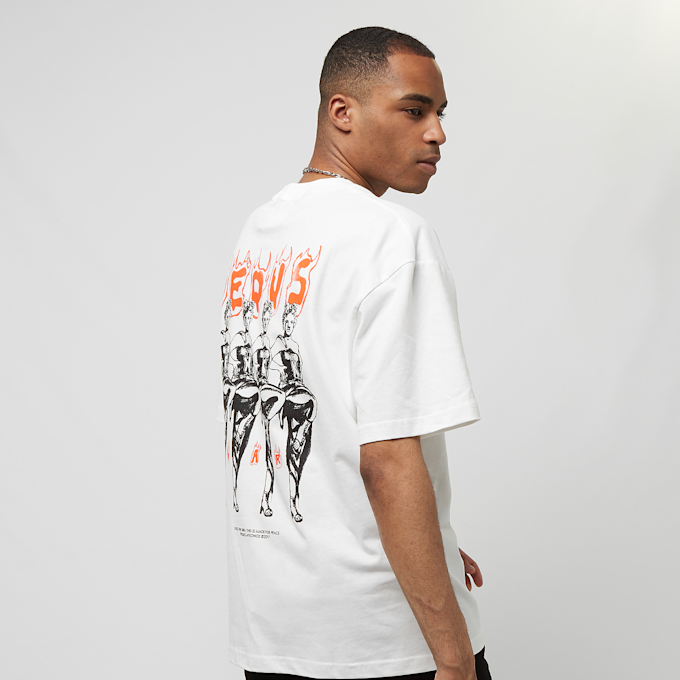 PEQUS F-CK-WAR Graphic T-Shirt weiß 25749 1
