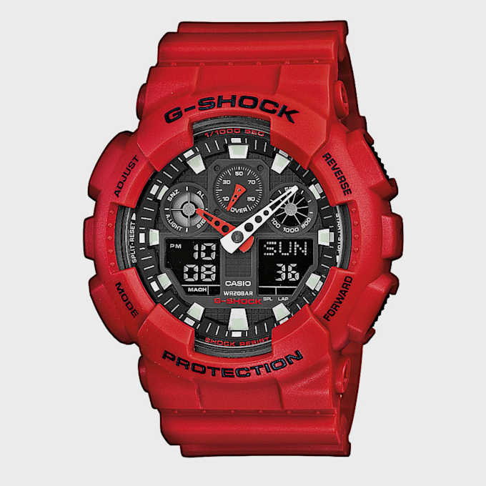 G-SHOCK Classic GA-100B-4AER rouge 25914 1