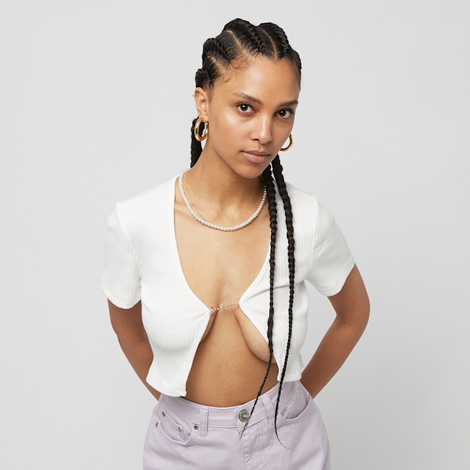 Sixth June Basic Crop Top weiß 26081 1