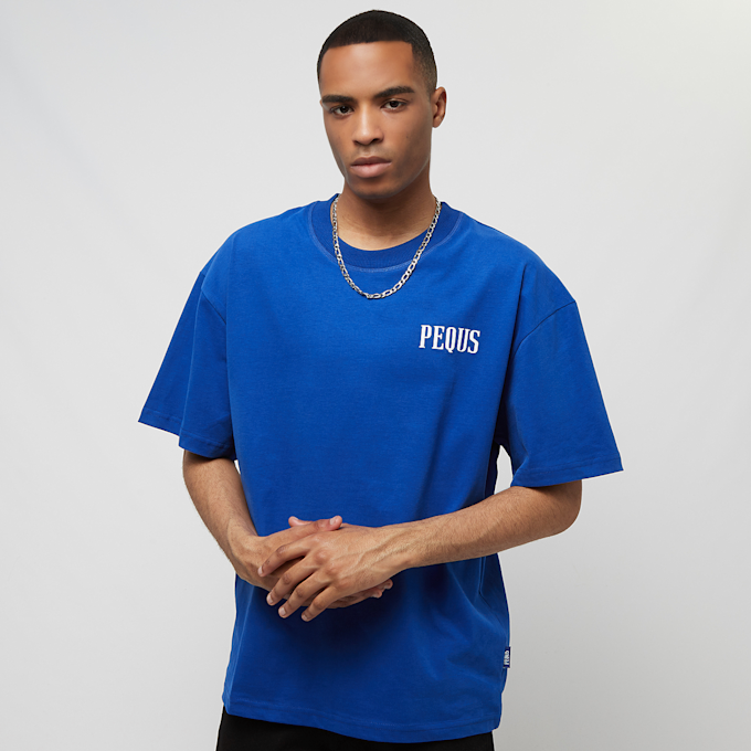 PEQUS Chest Logo T-Shirt bleu 26192 1