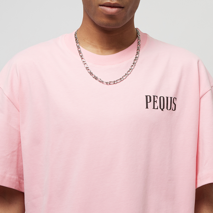 PEQUS Chest Logo T-Shirt lichtroze 26193 3