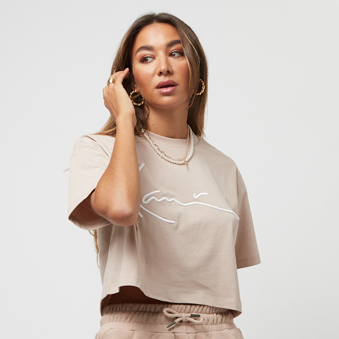 Karl Kani Signature Crop Tee beige 26198 1