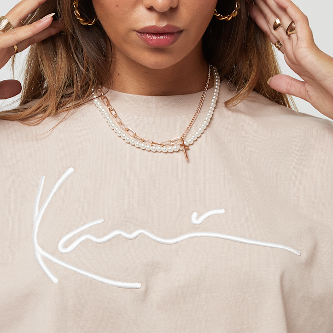 Karl Kani Signature Crop Tee beige 26198 3
