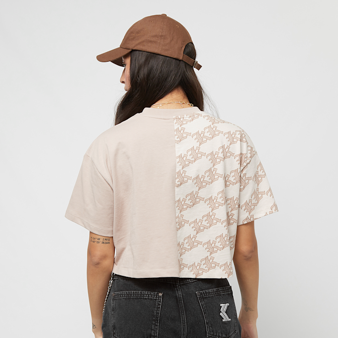 Karl Kani Signature Old English Crop Block Tee beige 26202 2