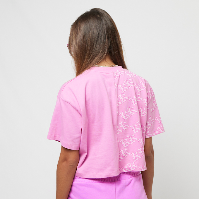 Karl Kani Signature Old English Crop Block Tee rose 26205 2