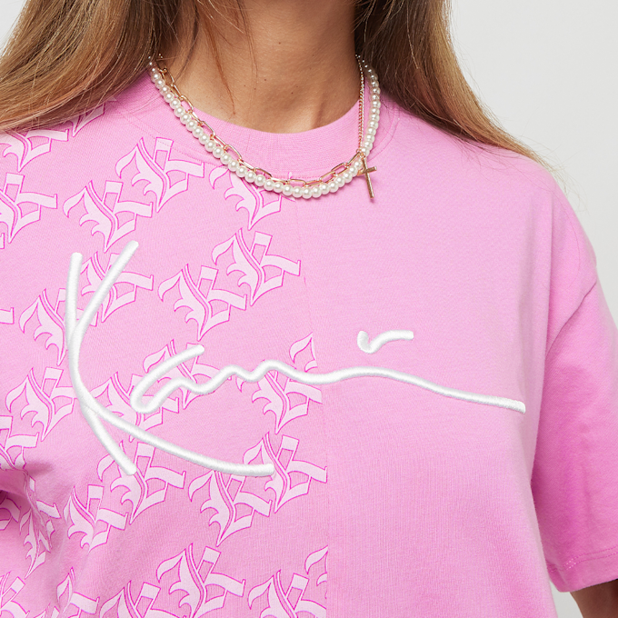Karl Kani Signature Old English Crop Block Tee rose 26205 3