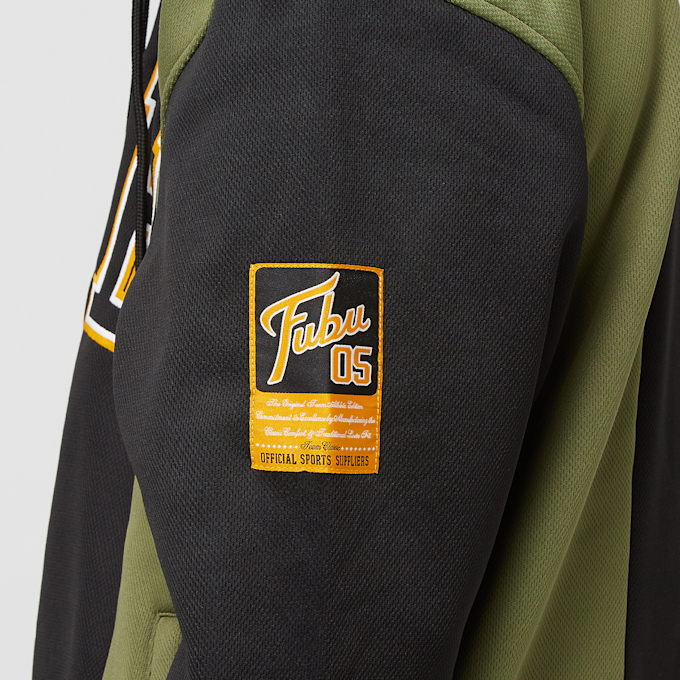 FUBU College Block Mesh Hoodie czarny 26267 4