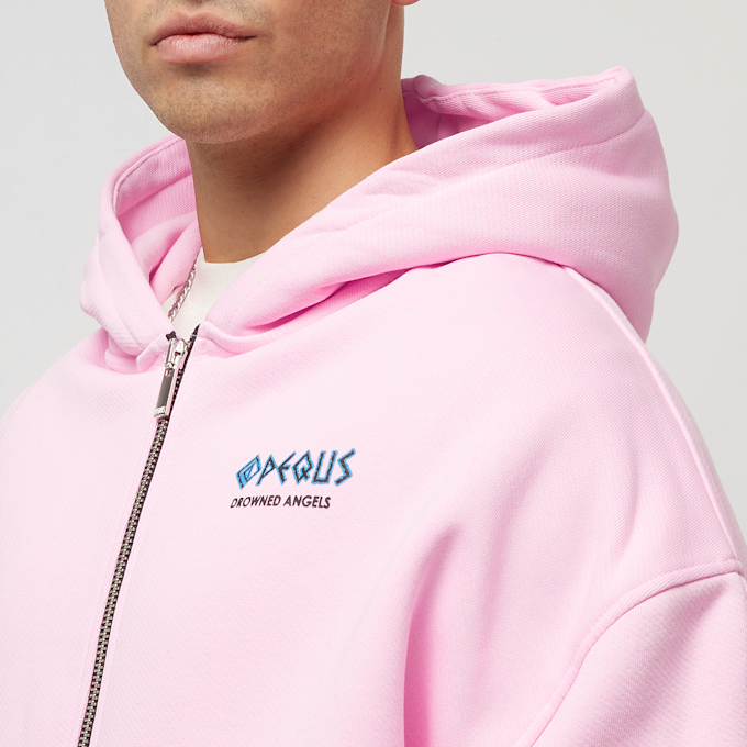 PEQUS Drowned Angels Graphic Zip Hoodie rose 26300 3