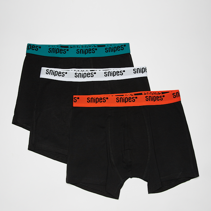 SNIPES 3 PACK - Contrast Tape Briefs Boxershorts schwarz 26330 1