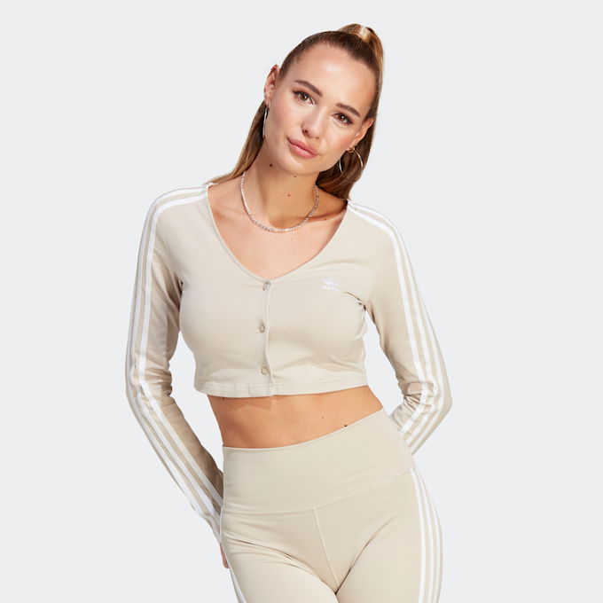 adidas Originals adicolor 3-Streifen Cropped Longsleeve beige 26367 1