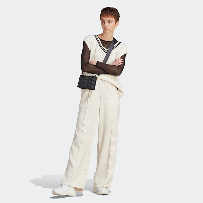 adidas Originals Pantaloni Satin Monogram beż 26376 5