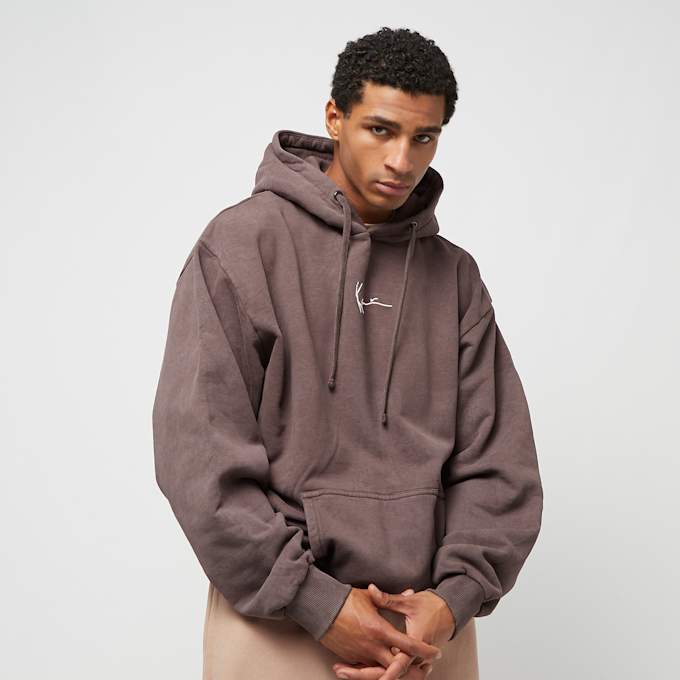 Karl Kani Small Signature OS Washed Heavy Sweat Landscape Hoodie marrone 26626 2