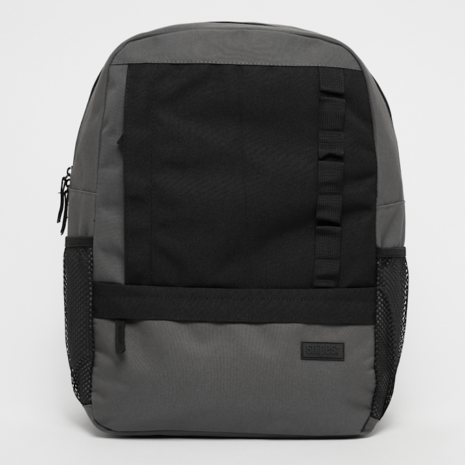 SNIPES Rubber Badge Basic Logo Multipocket Backpack noir 26690 1