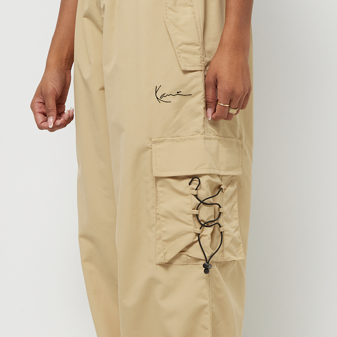 Karl Kani Small Signature Wide Parachute Pants beige 26699 3