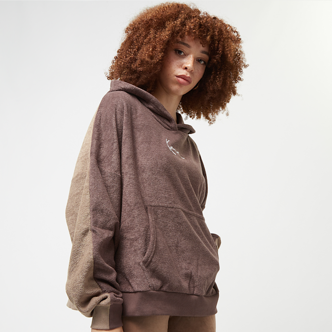 Karl Kani Small Signature Block OS Toweling Hoodie braun 26756 1
