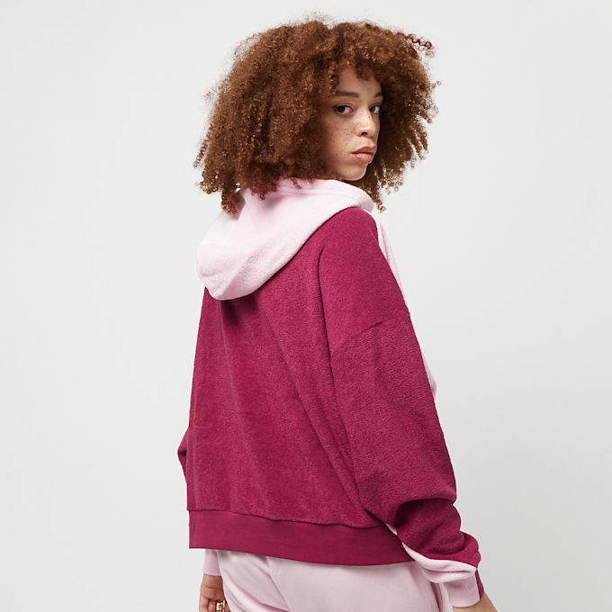 Karl Kani Small Signature Block Oversized Toweling Hoodie rosa 26757 2