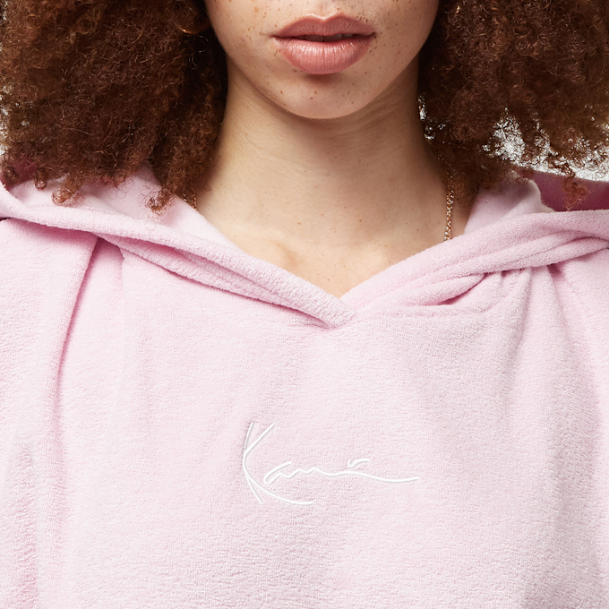 Karl Kani Small Signature Block Oversized Toweling Hoodie rosa 26757 3