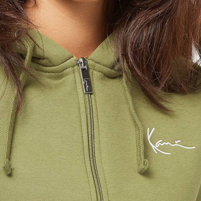 Karl Kani Chest Signature Essential Zip Hoodie grün 26761 3
