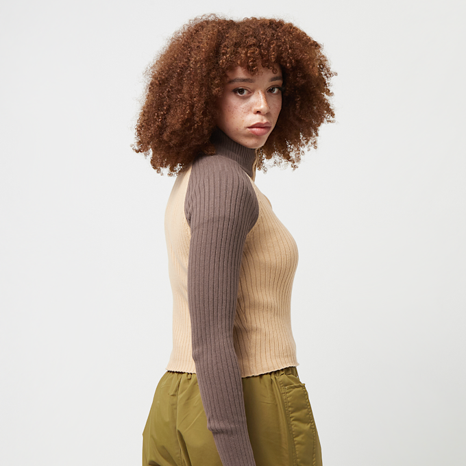 Karl Kani Chest Signature Block Rib Knit Jacket braun 26806 2