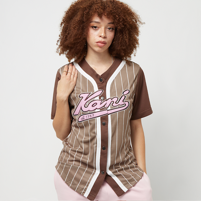 Karl Kani Varsity Block Pinstripe Baseball Shirt multicolore 26826 1