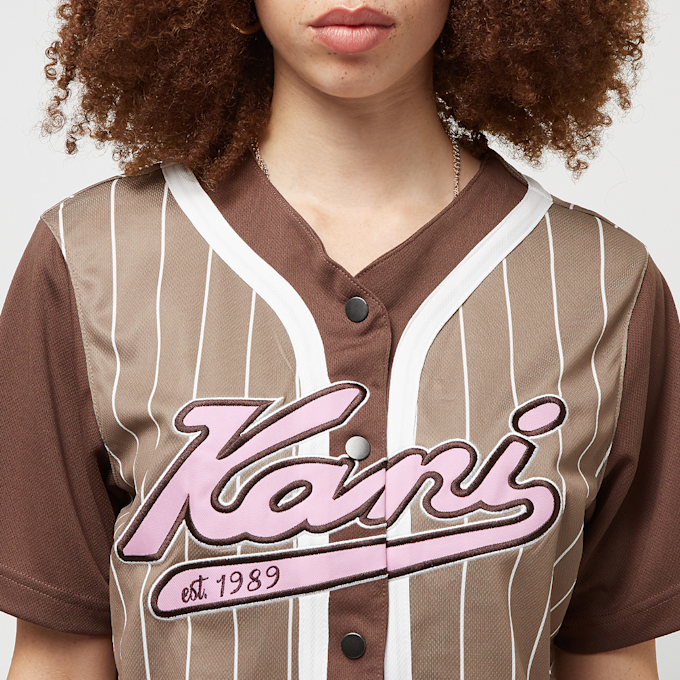 Karl Kani Varsity Block Pinstripe Baseball Shirt multicolore 26826 3