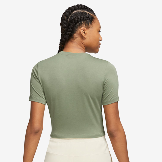 Nike Sportswear Essential Slim-Fit Crop T-Shirt rojo 27190 2
