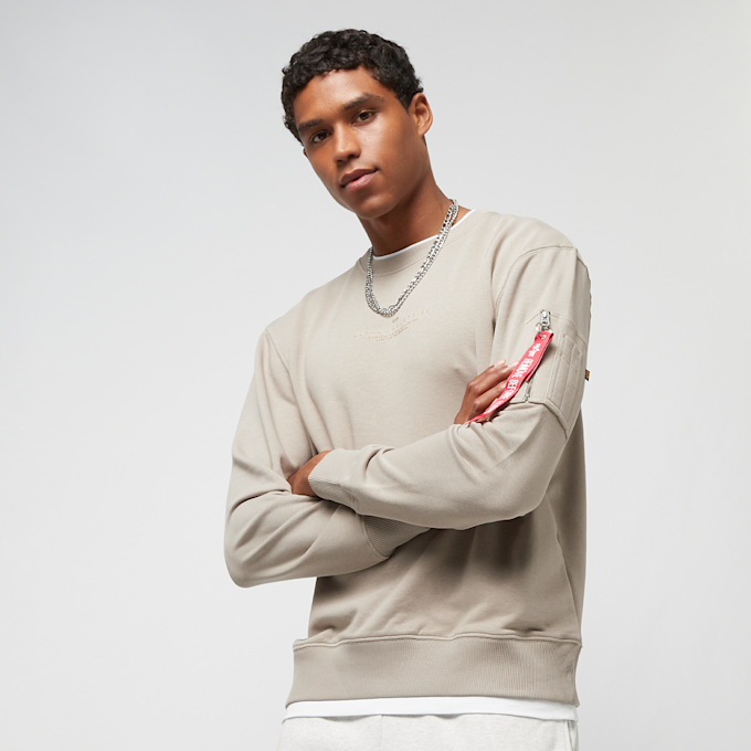 Alpha Industries Double Layer Sweater vintage sand beige 27254 1
