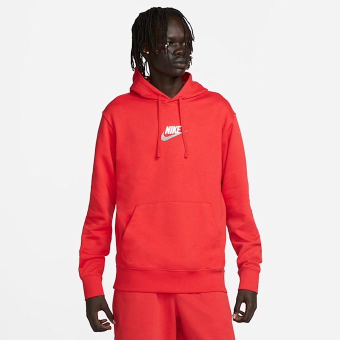 Nike Club Fleece+ French Terry Hoodie rosso 27405 1