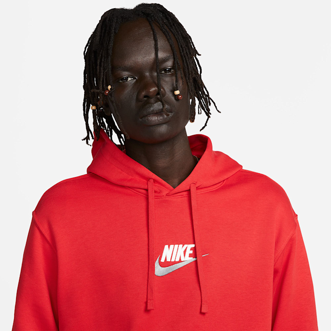 Nike Club Fleece+ French Terry Hoodie rosso 27405 3