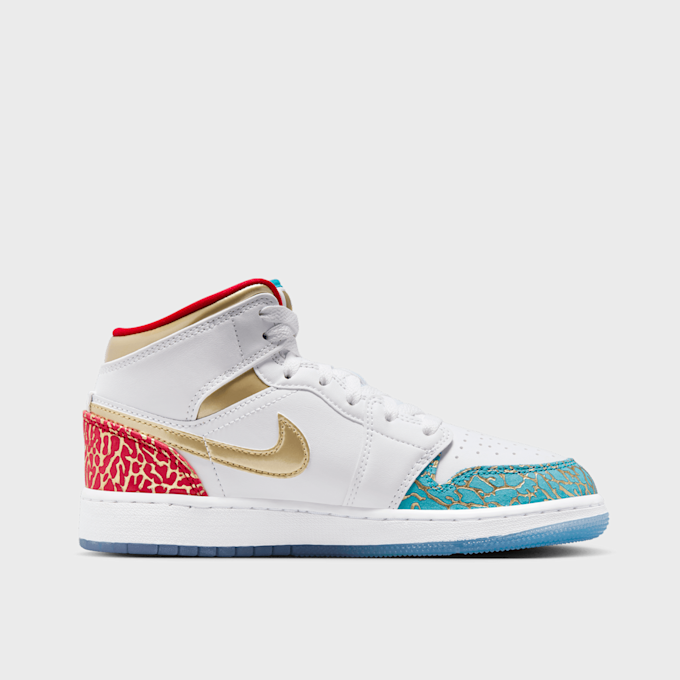 Jordan Air Jordan 1 Mid Sneaker School (GS) bianco 27444 2