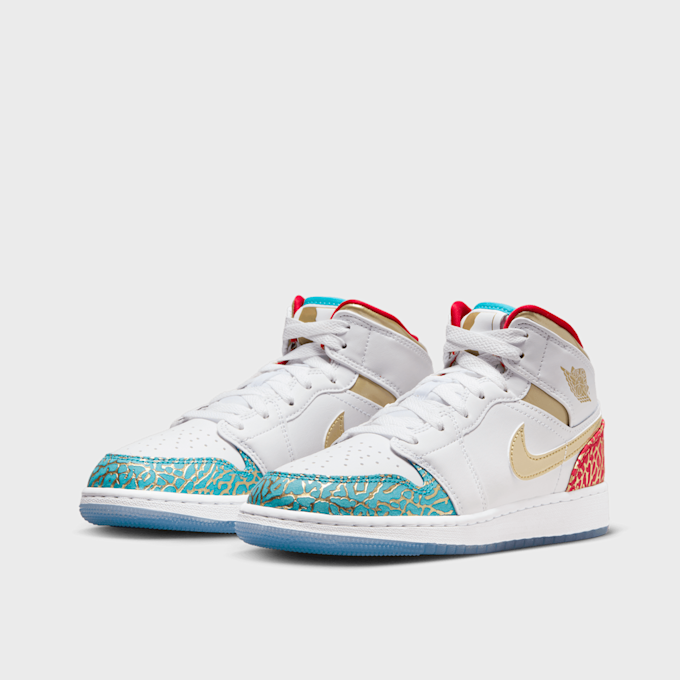 Jordan Air Jordan 1 Mid Sneaker School (GS) bianco 27444 4