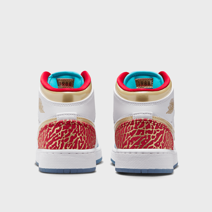 Jordan Air Jordan 1 Mid Sneaker School (GS) bianco 27444 5