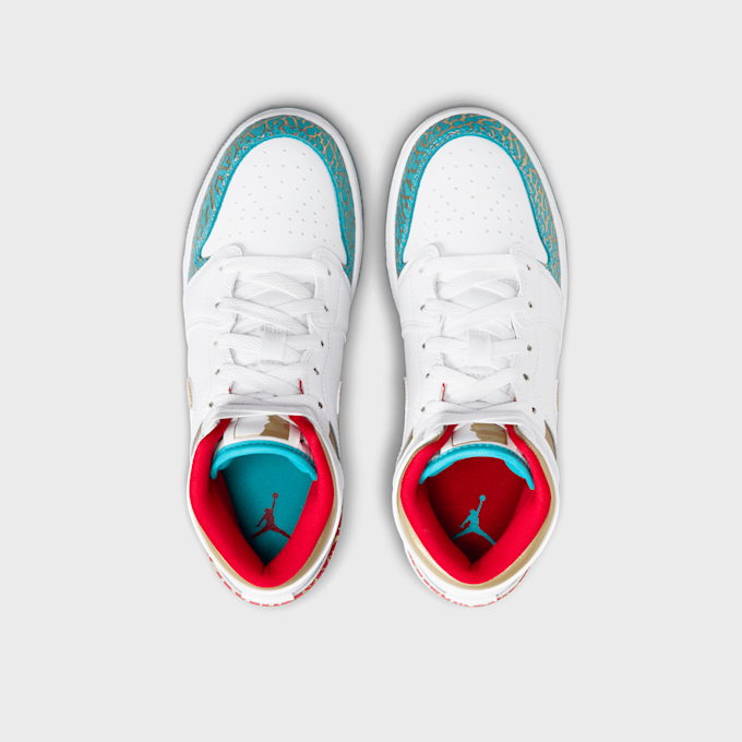 Jordan Air Jordan 1 Mid Sneaker School (GS) bianco 27444 6