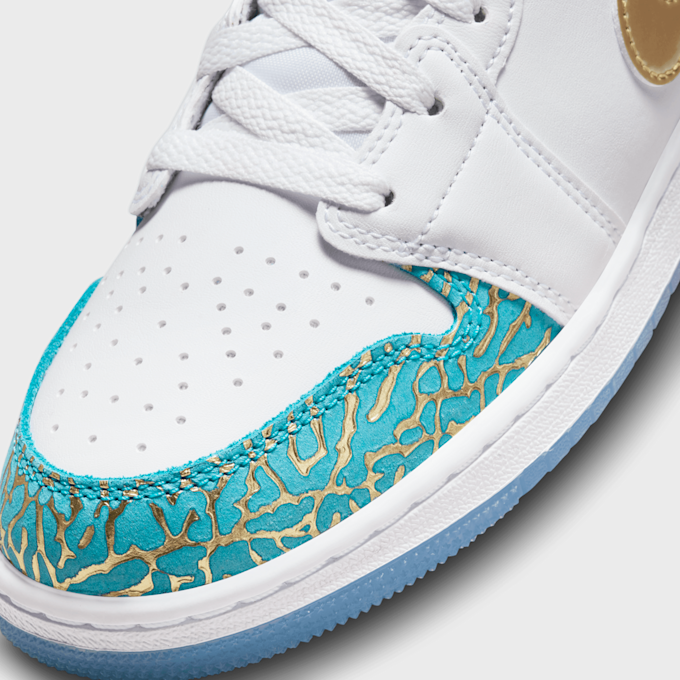 Jordan Air Jordan 1 Mid Sneaker School (GS) bianco 27444 7