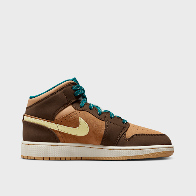 Jordan Air Jordan 1 Mid SE (GS) marrón 27447 2