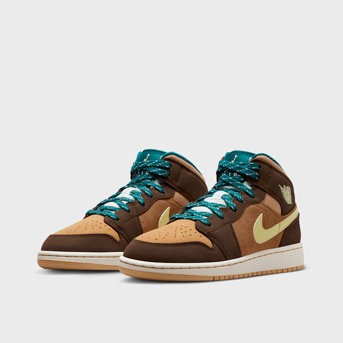 Jordan Air Jordan 1 Mid SE (GS) marrón 27447 4