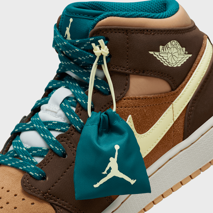 Jordan Air Jordan 1 Mid SE (GS) marrón 27447 9