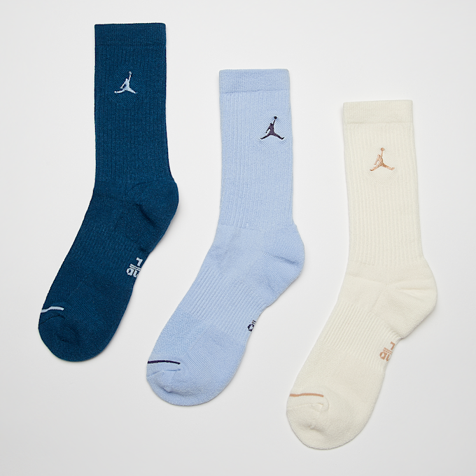 Jordan 3 PACK - Everyday Crew Socks blanco 27611 1