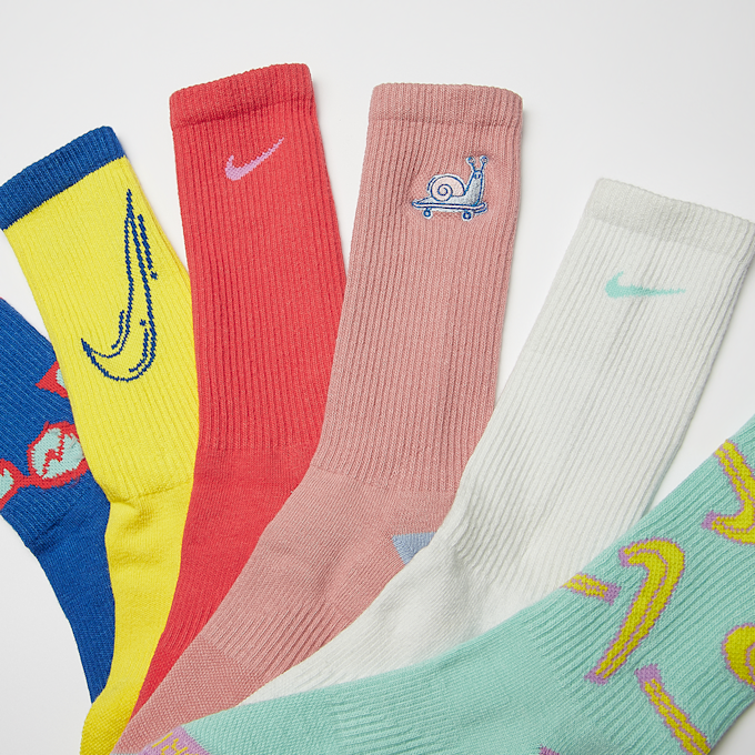 Nike 3 PACK - Everyday Cushioned Crew Socks blauw 27656 2